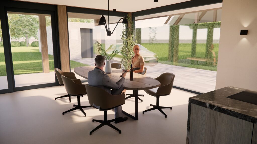 zitgedeelte ontwerp woonkeuken