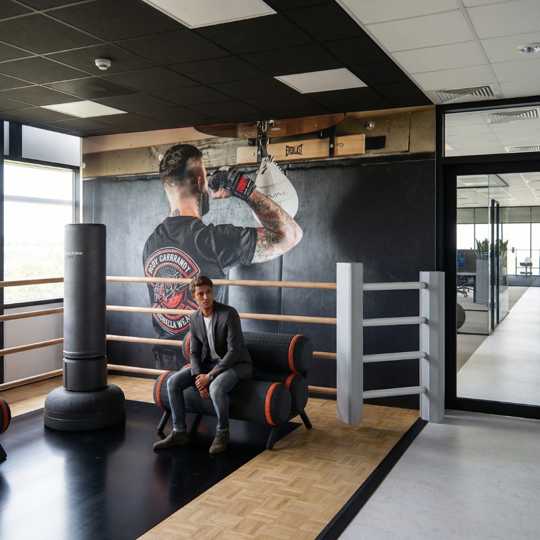 boxring als wachtruimte interieurontwerp
