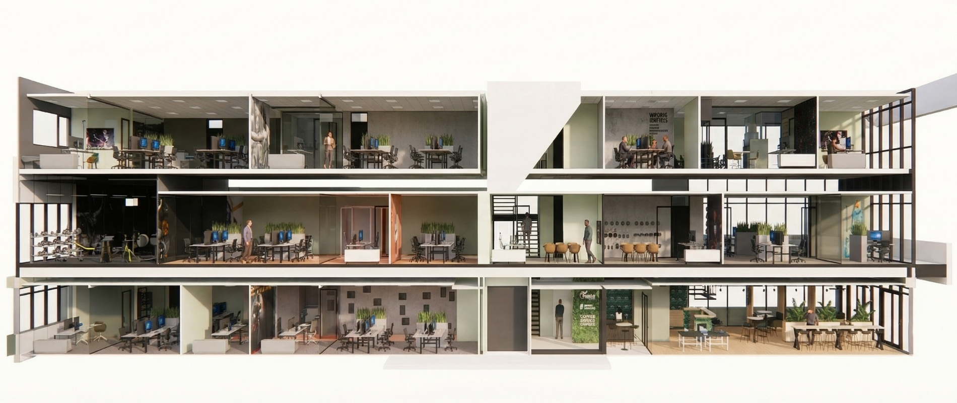 werkwijze kantoorinterieur ontwerp